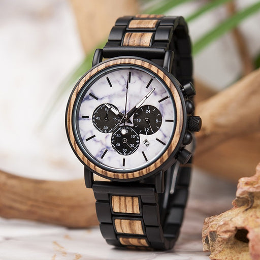 men's wooden luminous watch - MRSLM