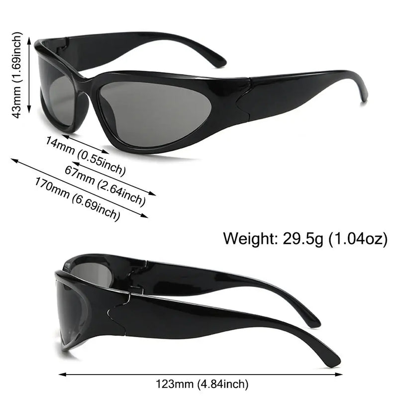 y2k futuristic cycling sunglasses, view 10 - MRSLM