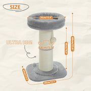 flower cat scratching post, view 3 - MRSLM