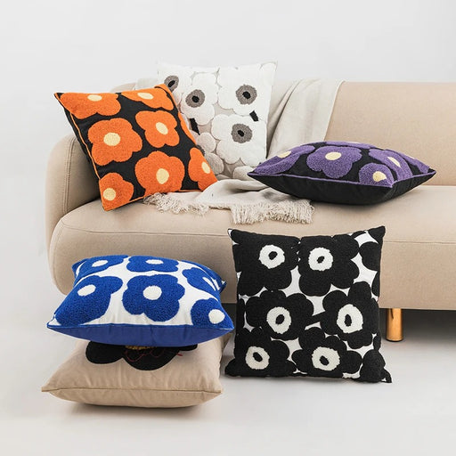 poppy embroidered cushion cover - MRSLM