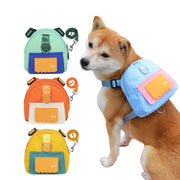 waterproof dog backpack with harness and collar, view 9 - MRSLM