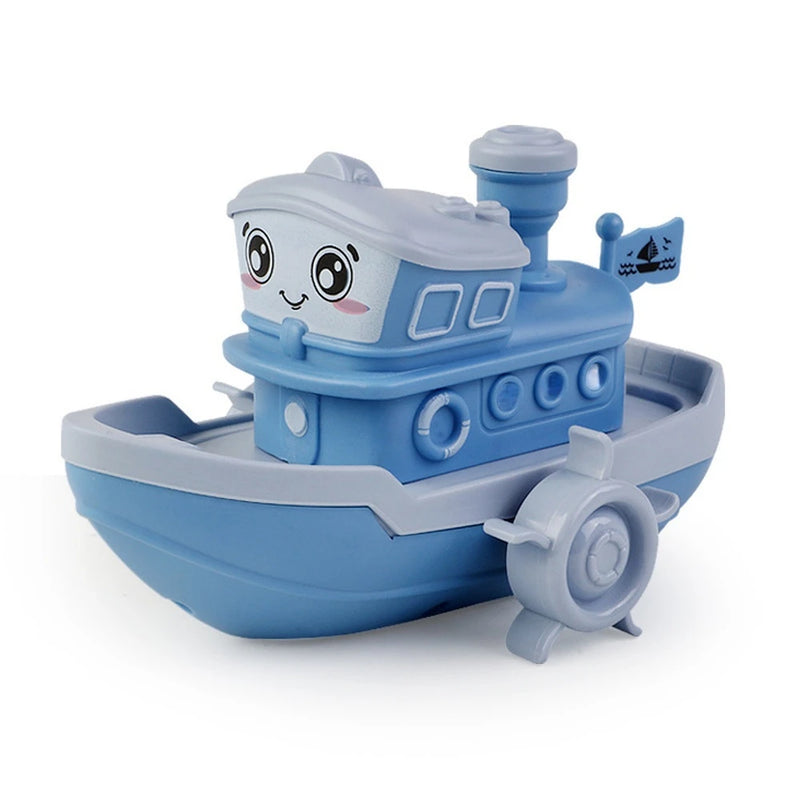 wind up cartoon ship bath toy, view 8 - MRSLM