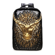 creative 3d cow design backpack, view 3 - MRSLM