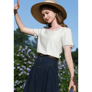 square neck puff sleeve t-shirt, view 5 - MRSLM