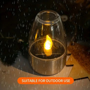 solar led candle lantern, view 3 - MRSLM
