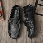 leather hollow-out beanie shoes, view 6 - MRSLM