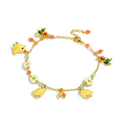 cute enamel bracelet light yellow, view 5 - MRSLM