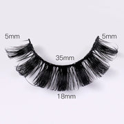 fluffy 3D mink false eyelashes, view 5 - MRSLM