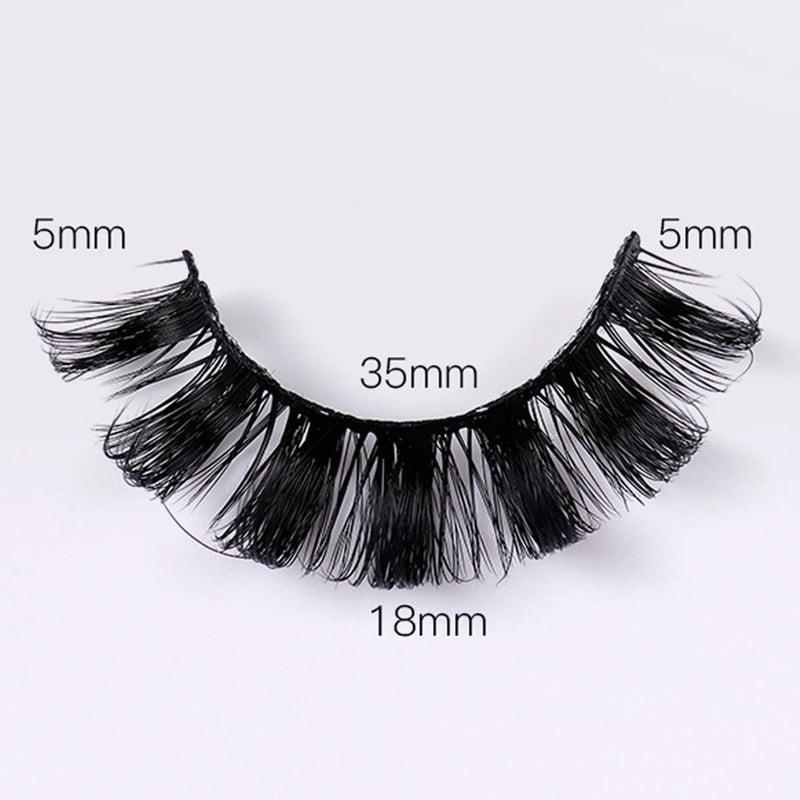fluffy 3D mink false eyelashes, view 5 - MRSLM