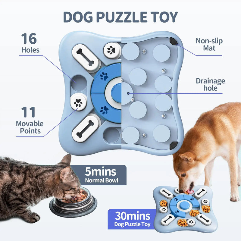 dog puzzle toy, view 4 - MRSLM