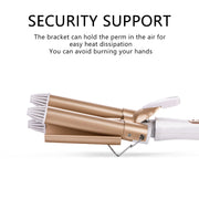 triple barrel hair curler, view 5 - MRSLM