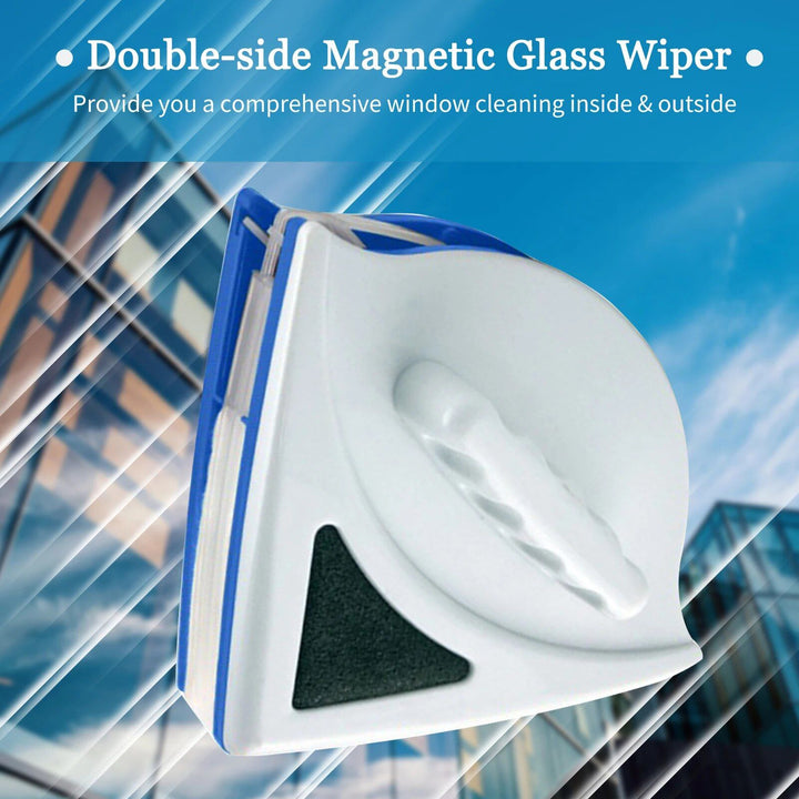 Magnetic Double-Sided Window Cleaner, 3-8mm Glass Wiper Surface Cleaning Tool