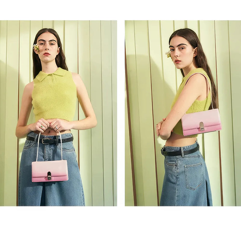 pink shoulder bag, view 4 - MRSLM