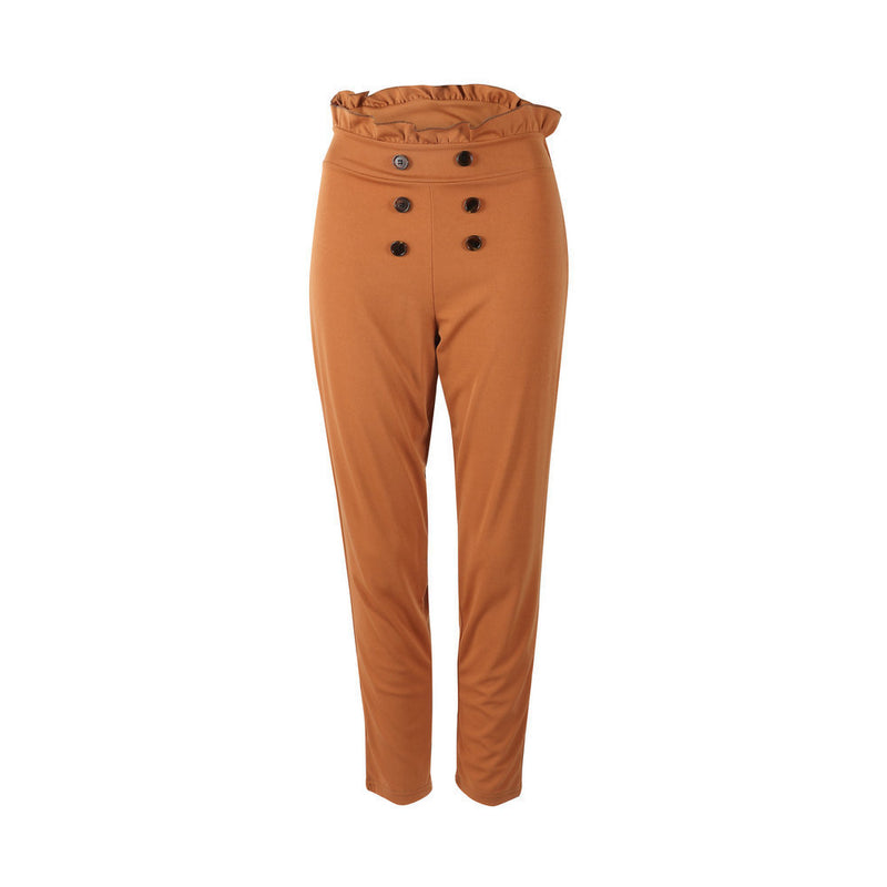 Sexy Lace Button Design Slim Pants