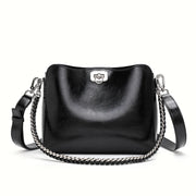 Cowhide square chain shoulder bag, view 2 - MRSLM