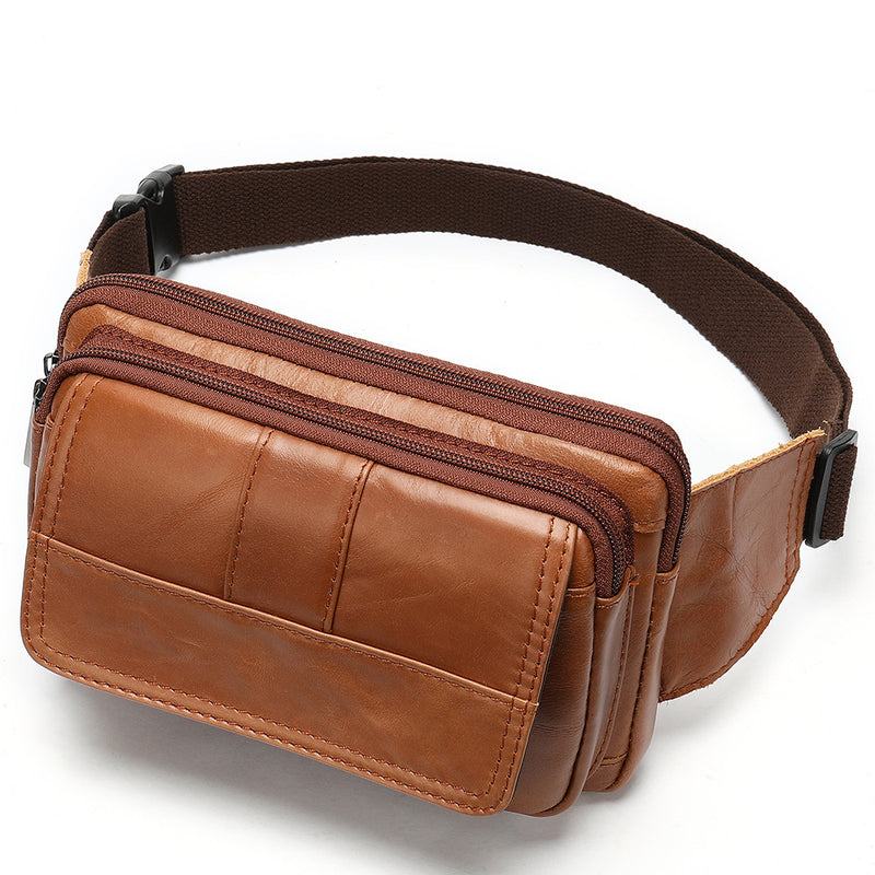men's leather waist bag, view 10 - MRSLM