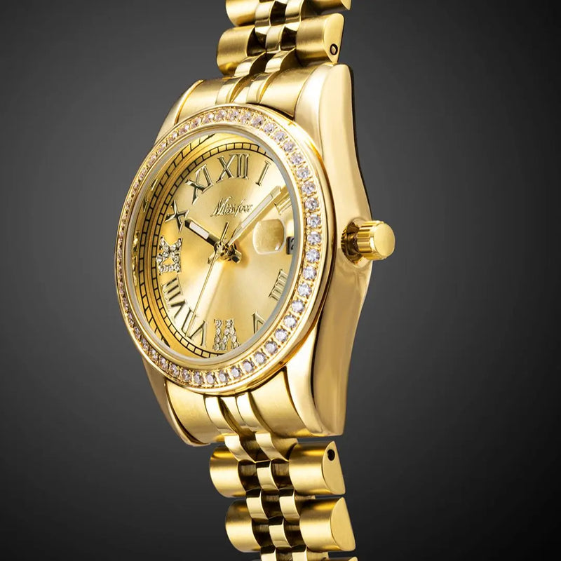Luxury women's gold watch, view 12 - MRSLM