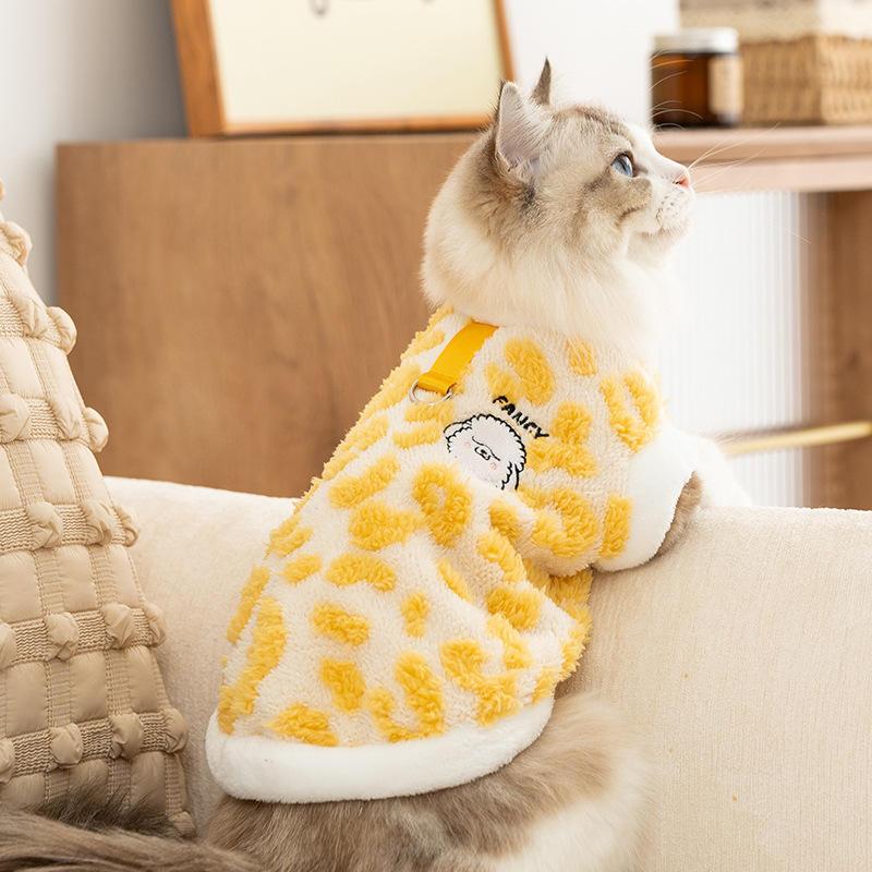 autumn winter plush coat for dogs and cats - MRSLM