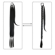 synthetic braided ponytail hair extension, view 2 - MRSLM