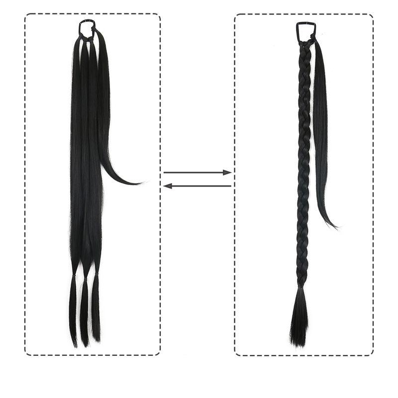 synthetic braided ponytail hair extension, view 2 - MRSLM