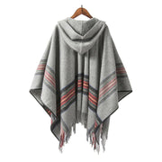 handmade wool maxi cloak with lace-up front - MRSLM