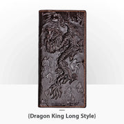 embossed leather wallet, view 3 - MRSLM