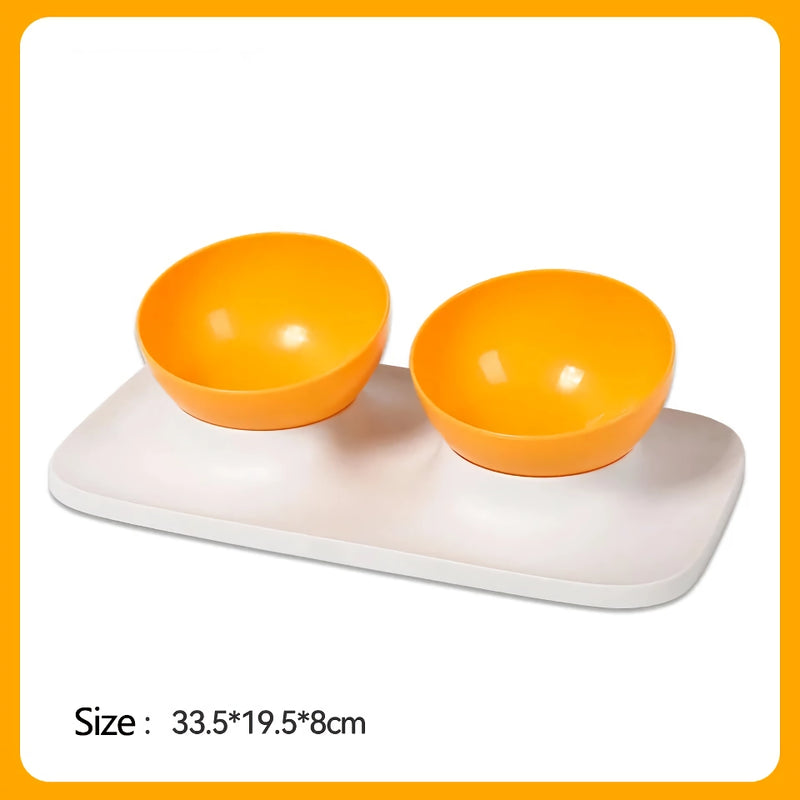 adjustable double bowl feeding station, view 2 - MRSLM