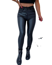 black pu leather tights, view 3 - MRSLM