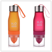 colorful frosted plastic water bottle, view 19 - MRSLM