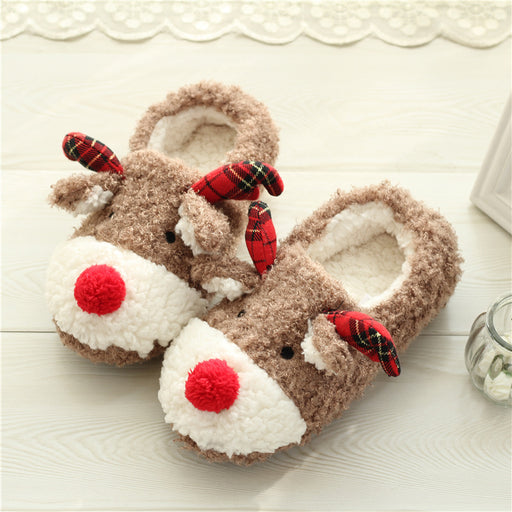women's suede winter flip-flops - MRSLM