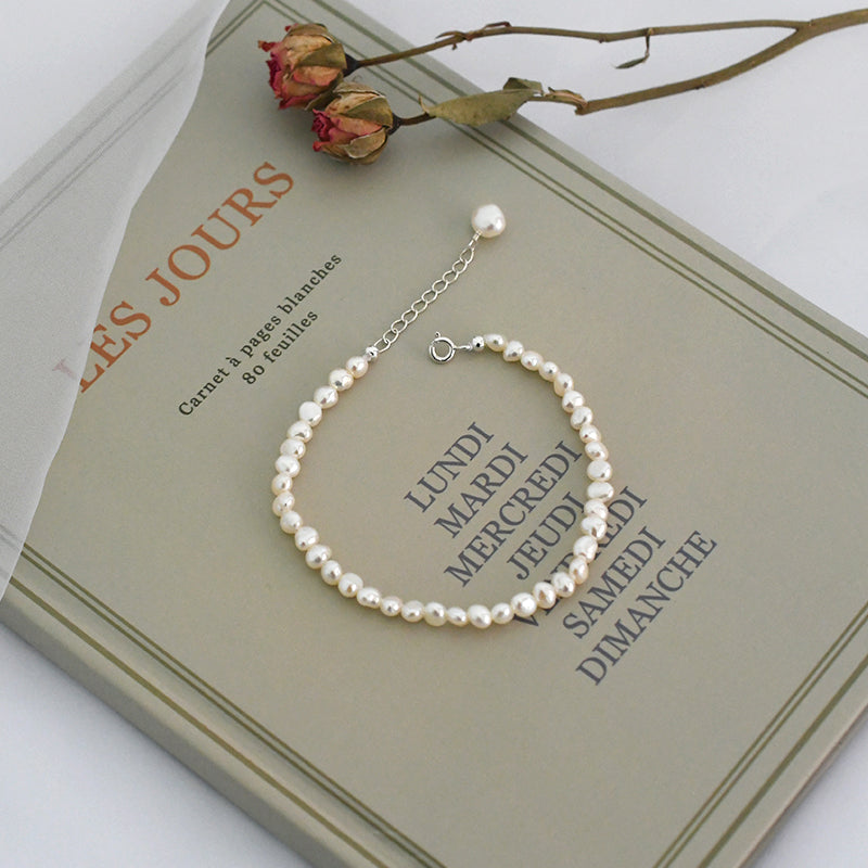 natural freshwater pearl bracelet, view 2 - MRSLM