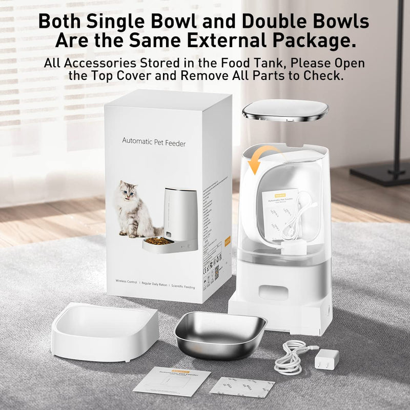smart WiFi automatic pet feeder, view 8 - MRSLM