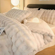 Plush milk fiber four-piece bedding set, view 9 - MRSLM