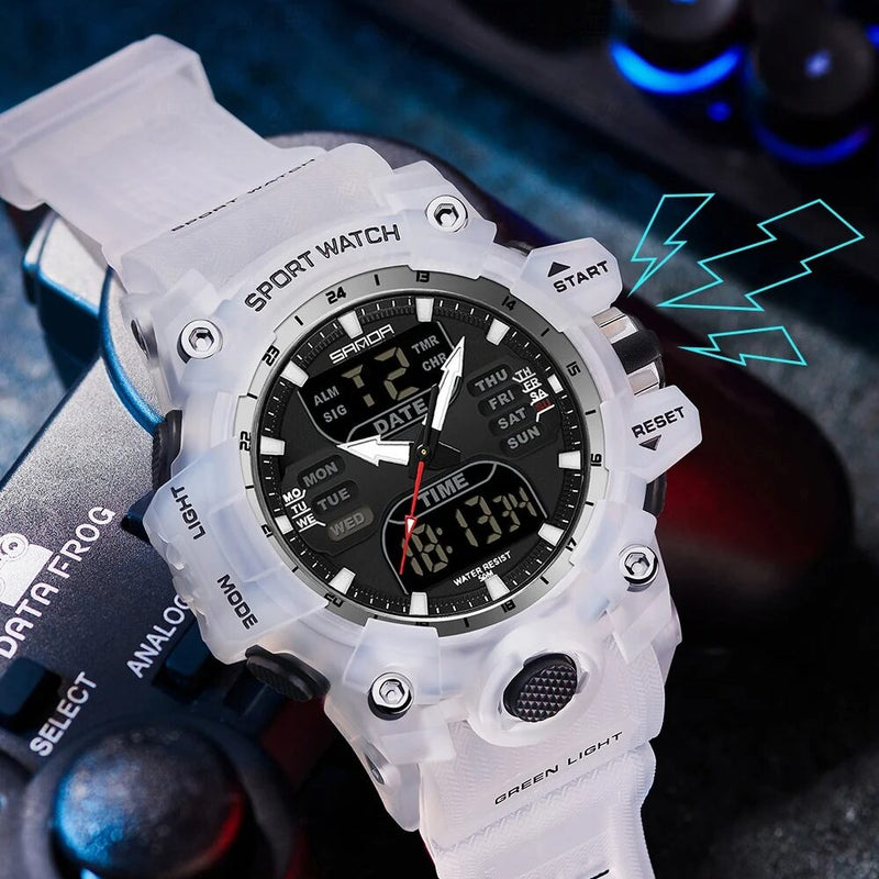 Dual display sports watch for men - MRSLM