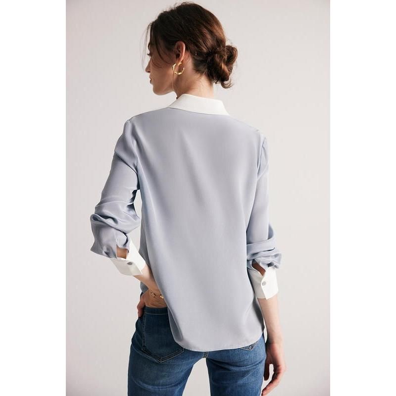 women's silk dress shirt, view 18 - MRSLM