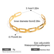 geometric open cuff bracelet, view 2 - MRSLM