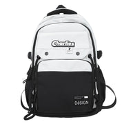 large nylon contrast backpack, view 6 - MRSLM