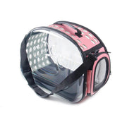 transparent foldable cat carrier bag, view 3 - MRSLM