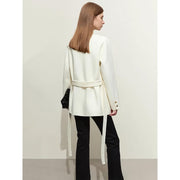 Elegant woolen coat for women, view 3 - MRSLM