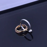 three color cross couple ring - MRSLM