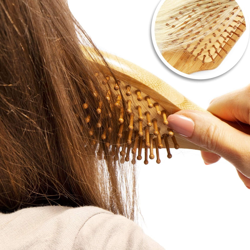 bamboo paddle cushion hair brush, view 10 - MRSLM