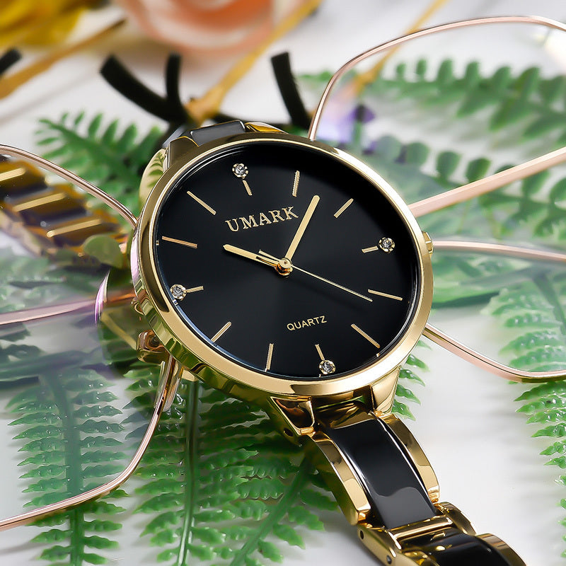 Ladies' ceramic strap quartz watch, view 3 - MRSLM
