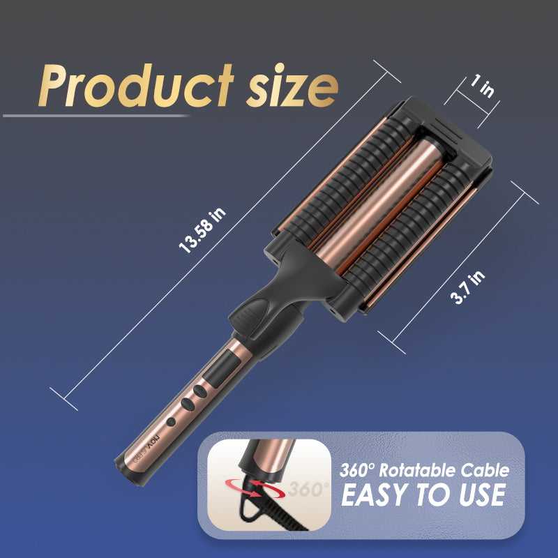 3 barrel electric curling iron, view 7 - MRSLM