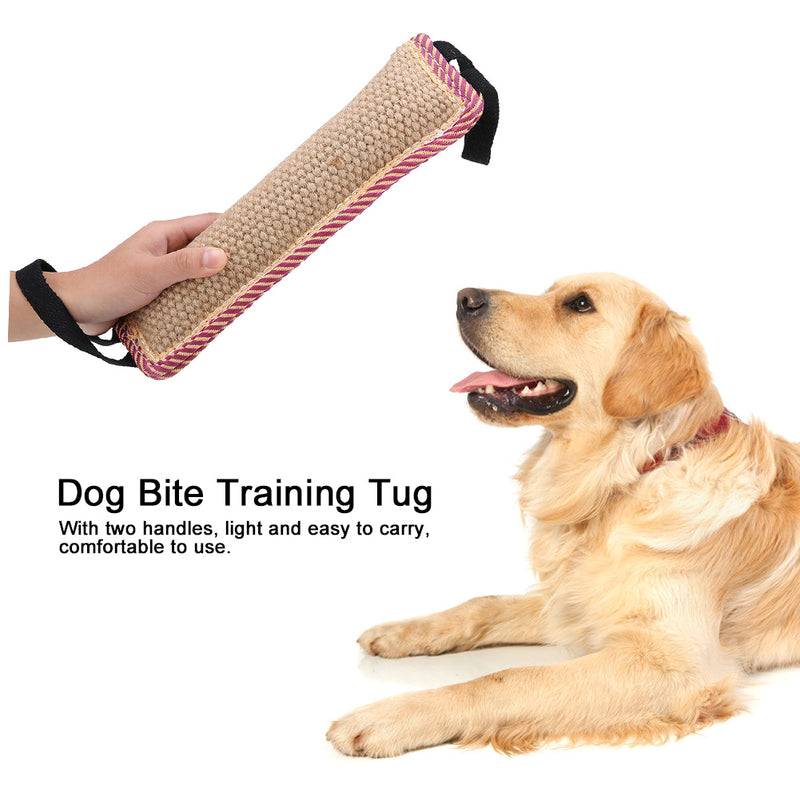 sackcloth dog training bite tug toy, view 5 - MRSLM