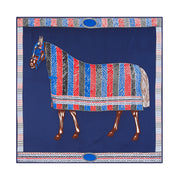 silk blend square scarf, view 2 - MRSLM