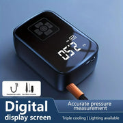 portable 12v 150psi wireless car air pump, view 3 - MRSLM