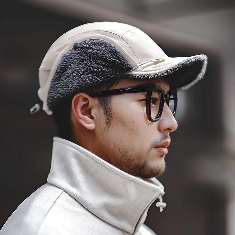 vintage fleece earcuff cap, view 5 - MRSLM