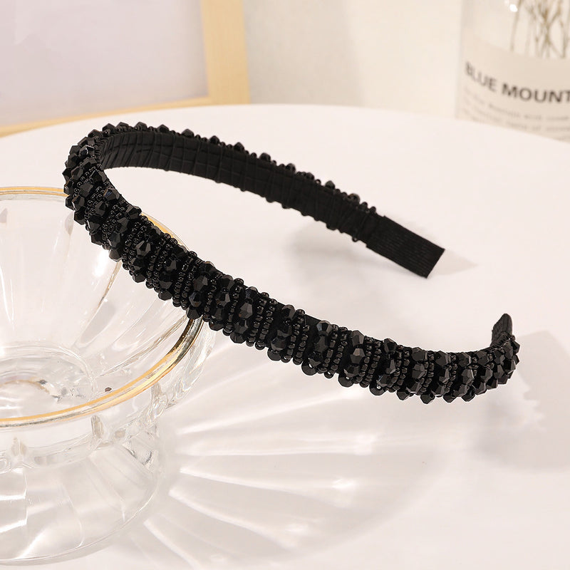 rhinestone crystal headband, view 8 - MRSLM