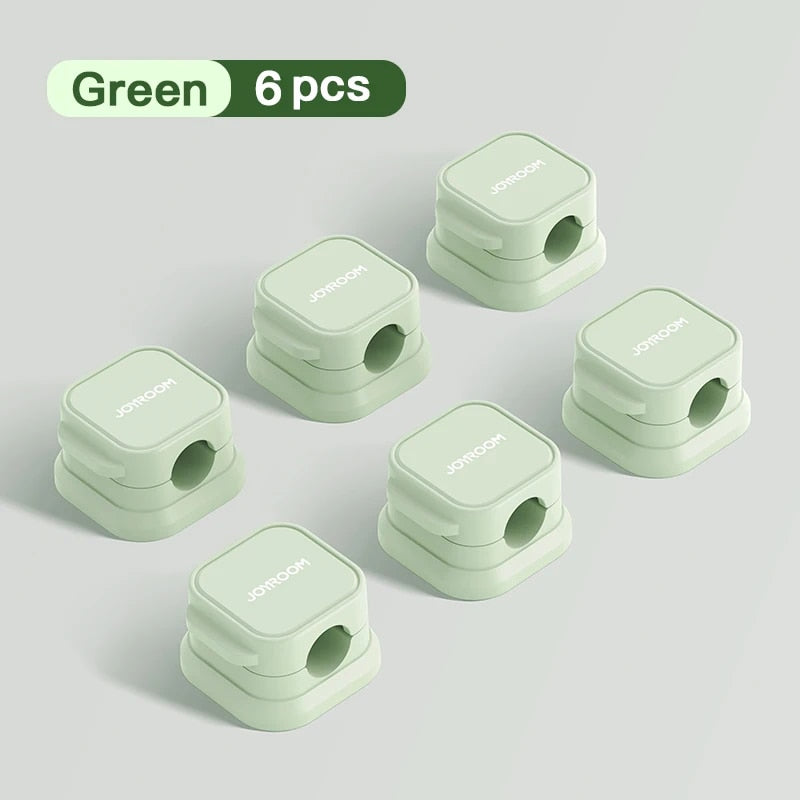 6-pack magnetic cable clips organizer, view 5 - MRSLM