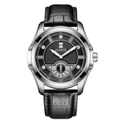 men's business quartz watch sapphire leather, view 4 - MRSLM